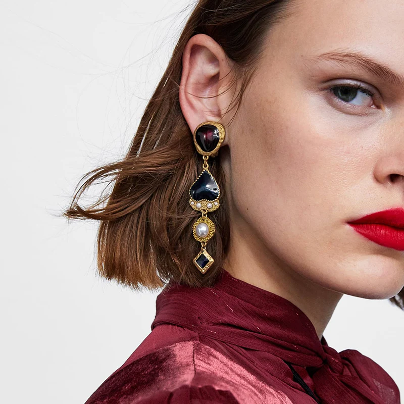 Dvacaman ZA Earrings for Women Long Beads Tassel Earrings New Enamel Water Drop Earrings Simulated Pearl Statement Jewelry Party
Dvacaman ZA Earrings for Women Long Beads Tassel Earrings New Enamel Water Drop Earrings Simulated Pearl Statement Jewelry Party