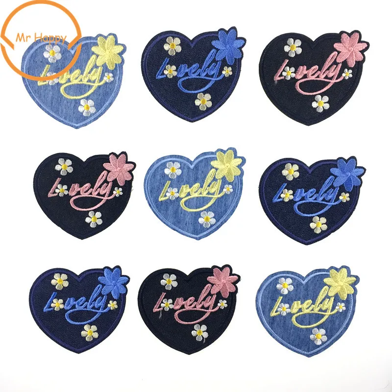 1pcs denim flower Heart lovely patches Iron on Patch FOR clothes backpack Appliques Badge DIY Stickers Garments Jeans
1pcs denim flower Heart lovely patches Iron on Patch FOR clothes backpack Appliques Badge DIY Stickers Garments Jeans
