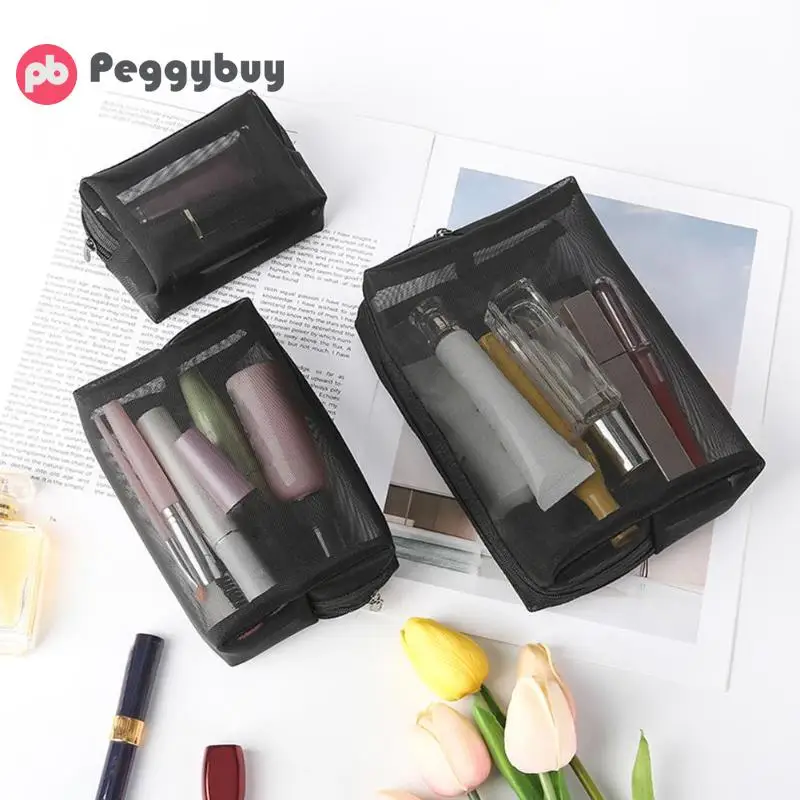 3pcs High Quality Portable Cosmetic Bag Toiletry Kits Nylon Mesh Wash Toothbrush Pouch Travel Zip Makeup Organizer Handbag
3pcs High Quality Portable Cosmetic Bag Toiletry Kits Nylon Mesh Wash Toothbrush Pouch Travel Zip Makeup Organizer Handbag