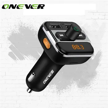 Onever 2017 Bluetooth V2.1 Car Kit Music Player FM Transmitter Hands-free Wireless Call Modulator 3.4A Dual USB Charger TF Slot
Onever 2017 Bluetooth V2.1 Car Kit Music Player FM Transmitter Hands-free Wireless Call Modulator 3.4A Dual USB Charger TF Slot
