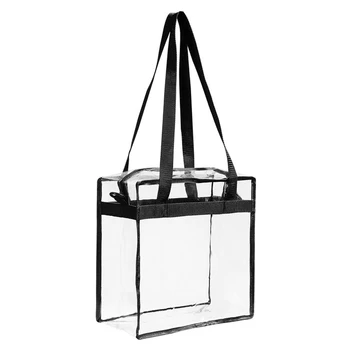 Stadium Approved Clear Tote Bag Environmentally Storage Bags PVC Transparent Shopping Bag Shoulder Handbag
Stadium Approved Clear Tote Bag Environmentally Storage Bags PVC Transparent Shopping Bag Shoulder Handbag