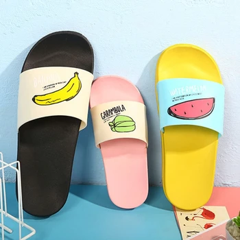 

THINKTHENDO Parent-Child Slippers New Fashion Charming Casual Fruit Beach Prevent Slippery Parent-Child Slippers Flip Flops