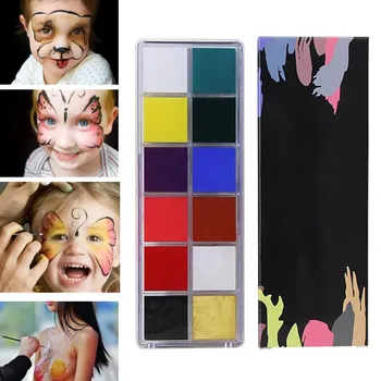 12 Colors Face Body Art Painting Tattoo Palette Makeup Halloween Party Fancy Waterproof Eyeshadow Palette Cosmetic Beauty Tool
12 Colors Face Body Art Painting Tattoo Palette Makeup Halloween Party Fancy Waterproof Eyeshadow Palette Cosmetic Beauty Tool
