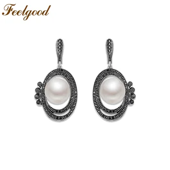 Feelgood Vintage Silver Color Copper Jewelry Cz Rhinestone And Imitation Pearl Drop Earrings For Women Party Birthday Gift
Feelgood Vintage Silver Color Copper Jewelry Cz Rhinestone And Imitation Pearl Drop Earrings For Women Party Birthday Gift