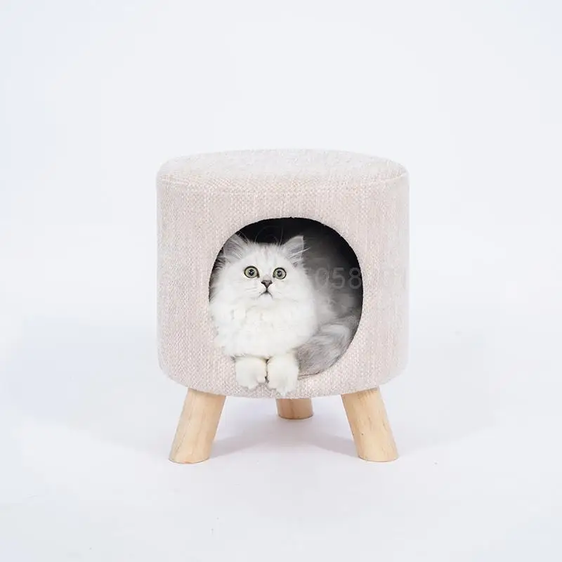 Cat litter closed four seasons universal cat house stool solid wood small kennel cat house
Cat litter closed four seasons universal cat house stool solid wood small kennel cat house