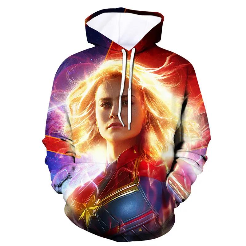 2019 New 3D Printed Hoodie Carol Danvers Captain Costumes Sweatshirts Tracksuit Casual Hooded Jacket Clothing Hoodies
2019 New 3D Printed Hoodie Carol Danvers Captain Costumes Sweatshirts Tracksuit Casual Hooded Jacket Clothing Hoodies