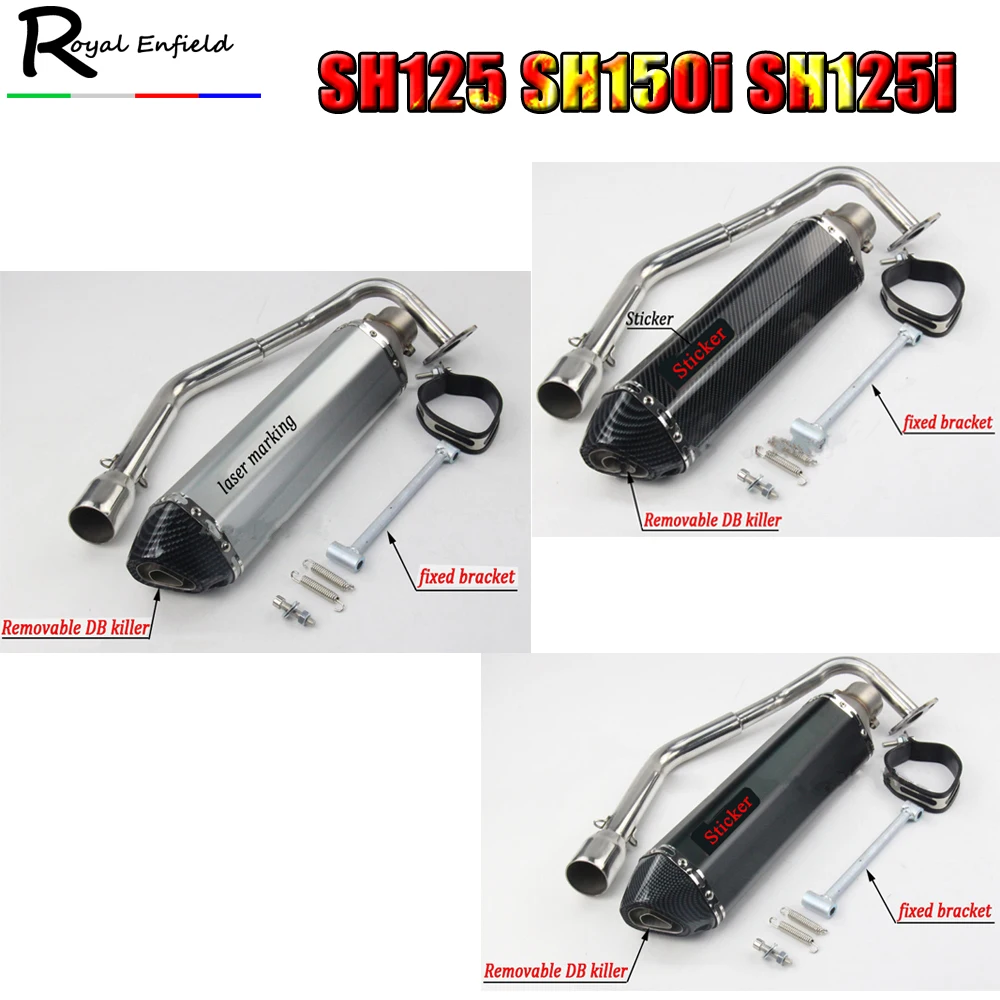 For Honda SH125 SH150i SH125i Motorcycle Exhaust Mascape Full System Slip-On Middle Link Pipe Muffler SH150 SH 125 150I
For Honda SH125 SH150i SH125i Motorcycle Exhaust Mascape Full System Slip-On Middle Link Pipe Muffler SH150 SH 125 150I