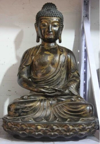 JP S0242 Tibet Buddhism Temple Copper Bronze Amitabha RuLai Tathagata Buddha God Statue
JP S0242 Tibet Buddhism Temple Copper Bronze Amitabha RuLai Tathagata Buddha God Statue
