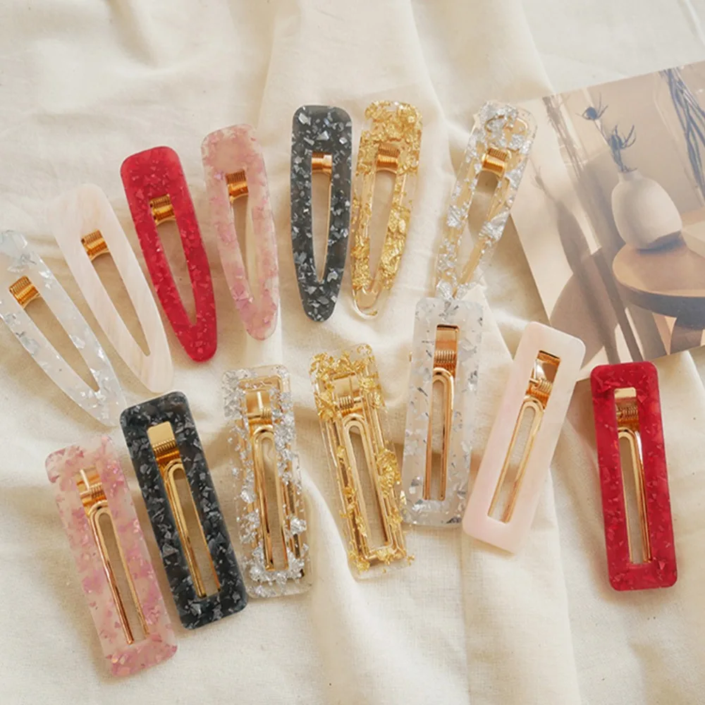 Vintage Hollow Geometric Hair Clips for Women Waterdrop Acrylic Shiny Tin Foil Sequins Hairpins accesorios para el cabello
Vintage Hollow Geometric Hair Clips for Women Waterdrop Acrylic Shiny Tin Foil Sequins Hairpins accesorios para el cabello