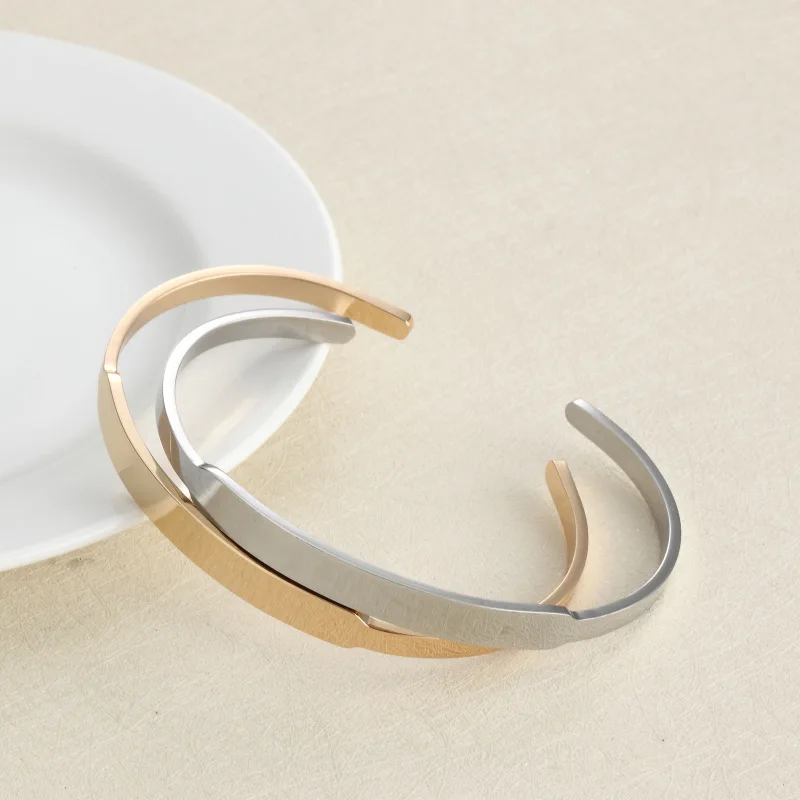 Blank C Shape Open Glossy Women Bangle 6mm Width Rose Gold Simple Stainless Steel Bracelets Jewelry 2019 New Dropshipping
Blank C Shape Open Glossy Women Bangle 6mm Width Rose Gold Simple Stainless Steel Bracelets Jewelry 2019 New Dropshipping