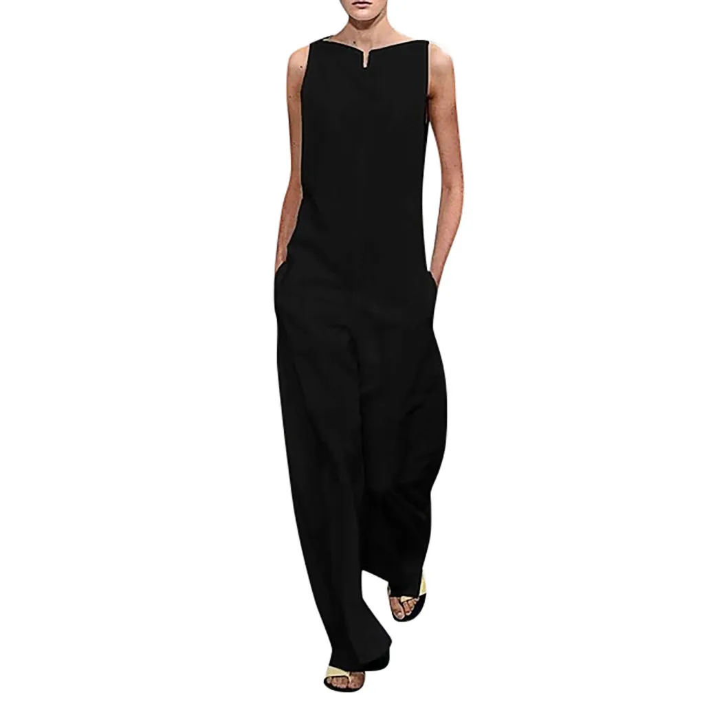 linen Jumpsuits Women Ladies Fashion Solid Casual Sleeveless Rompers Jumpsuits overalls combinaison femme d90524
linen Jumpsuits Women Ladies Fashion Solid Casual Sleeveless Rompers Jumpsuits overalls combinaison femme d90524