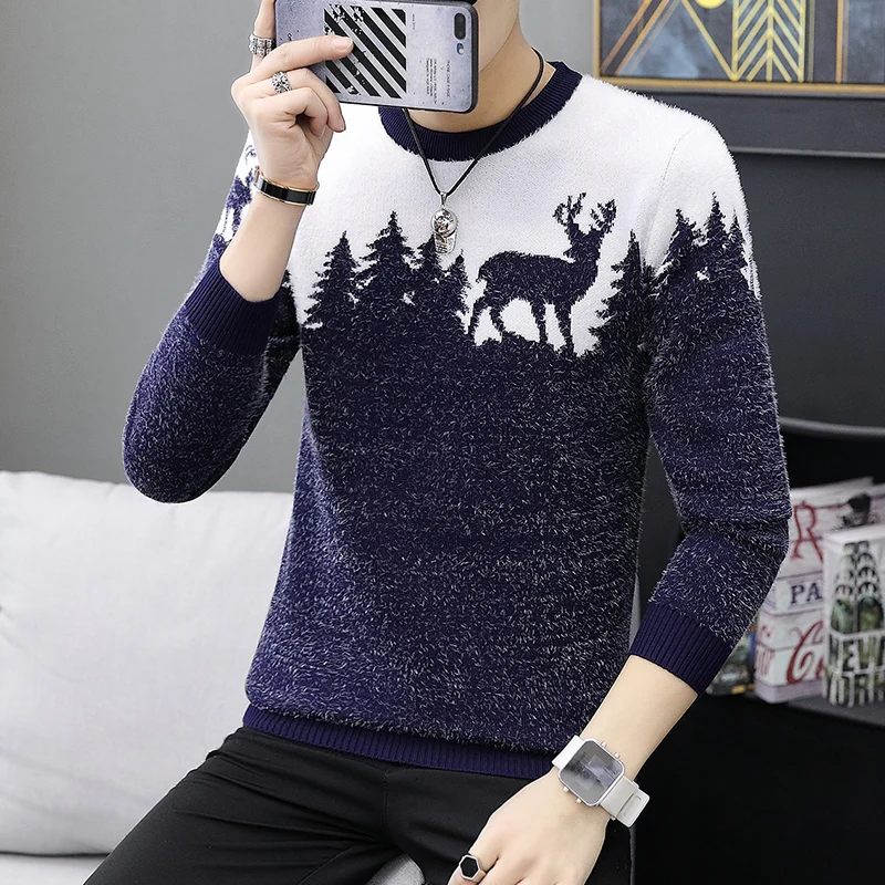 Autumn Winter New 9 Styles Casual Sweater Men Female Pattern Knitted Pullovers Fashion Slim Fit Christmas Gift Male Pull Sweter
Autumn Winter New 9 Styles Casual Sweater Men Female Pattern Knitted Pullovers Fashion Slim Fit Christmas Gift Male Pull Sweter