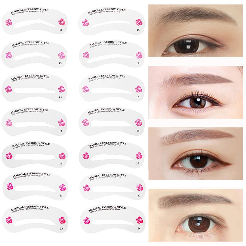240PC Eyebrow Stencil Shaping Tool Set Eye Brow Models Make Up Tool Template DIY Drawing Guide Styling Card Kit
240PC Eyebrow Stencil Shaping Tool Set Eye Brow Models Make Up Tool Template DIY Drawing Guide Styling Card Kit