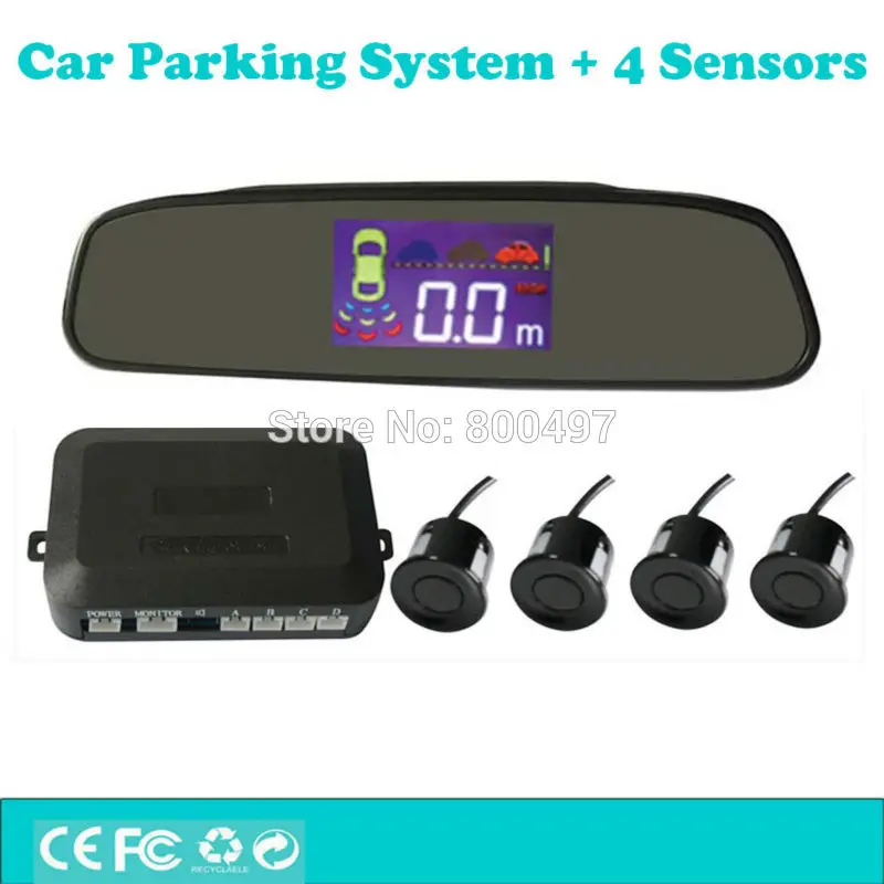 Car Parking Assistance System with 4 Parking Sensors Rearview Mirror LCD Display Backup Reverse Radar Alarm Kit
Car Parking Assistance System with 4 Parking Sensors Rearview Mirror LCD Display Backup Reverse Radar Alarm Kit