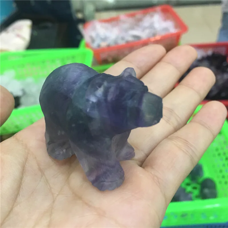 1pcs drop shipping cute natural stones and minerals colorful fluorite bear figurine Reiki healing crystals as gift wholesale
1pcs drop shipping cute natural stones and minerals colorful fluorite bear figurine Reiki healing crystals as gift wholesale