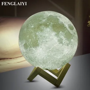 Rechargeable 3D Print Moon Lamp Touch Switch LED Bedroom Night Lamp Novelty Light for Baby Kids Children Christmas Home Decor
Rechargeable 3D Print Moon Lamp Touch Switch LED Bedroom Night Lamp Novelty Light for Baby Kids Children Christmas Home Decor