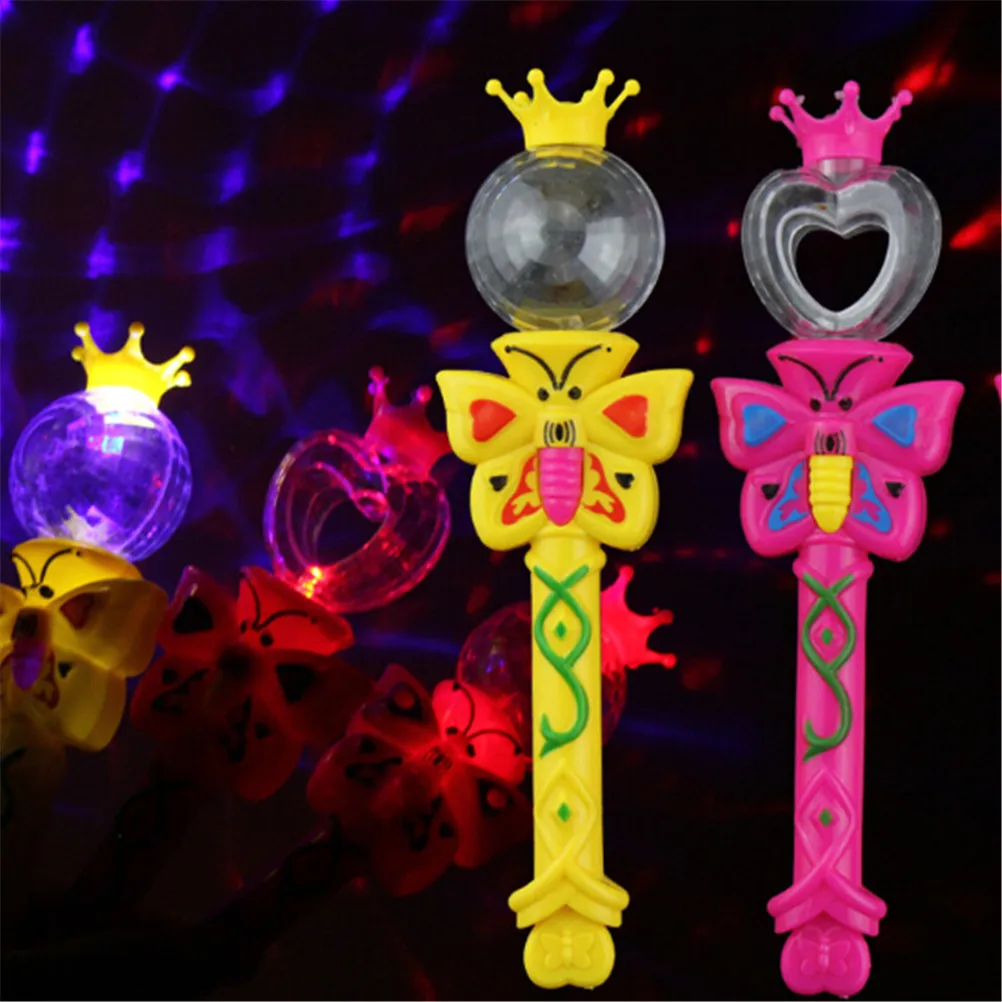 

1pc Magic Lighting Stick Toys Flashing Glowing Light Up Wands Luminous Gift Toys random delivery Size:20*6*4.5cm