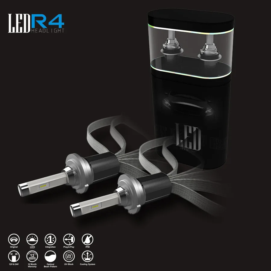 R4 H4 4800lm/bulb 9600lm/set Car LED Headlight Conversion Lamp Kit Auto Car Front Headlamp Light Bulb Waterproof
R4 H4 4800lm/bulb 9600lm/set Car LED Headlight Conversion Lamp Kit Auto Car Front Headlamp Light Bulb Waterproof