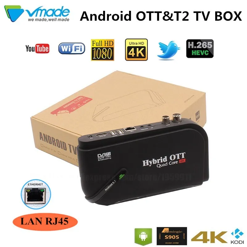 VMADE New android tv box Quad Core OTT/DVB-T2 install android app built dvb-t2 tv tuner wifi compatible with dvb-t/h.264/mpeg4
VMADE New android tv box Quad Core OTT/DVB-T2 install android app built dvb-t2 tv tuner wifi compatible with dvb-t/h.264/mpeg4