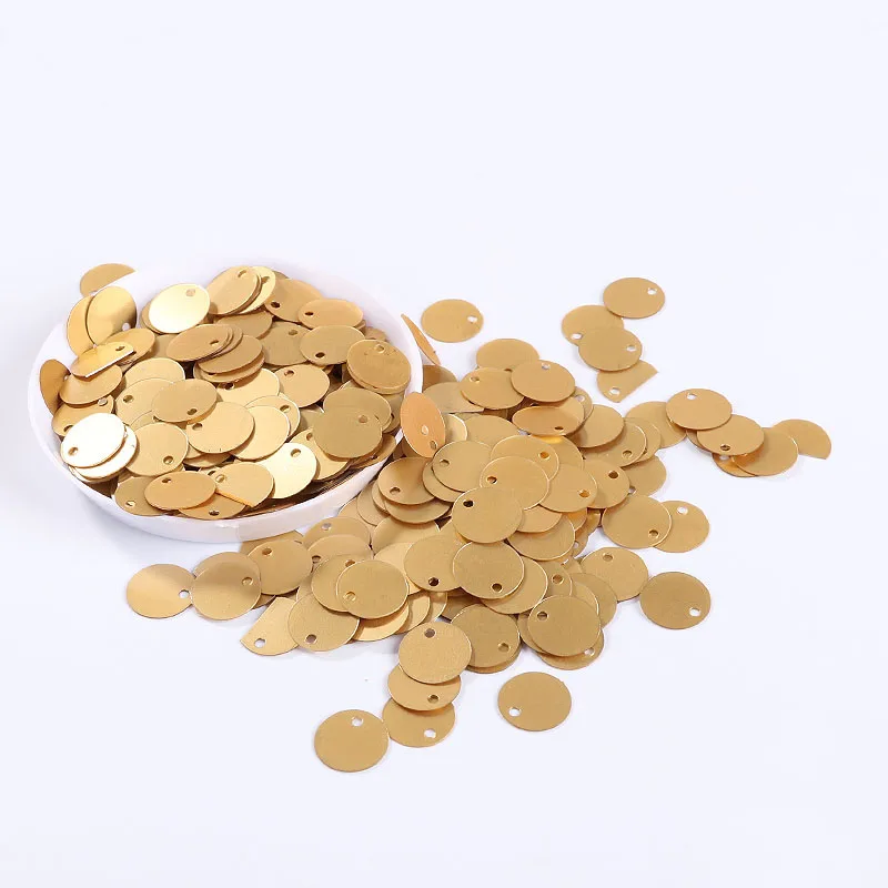 200Pcs/Pack 10mm Matte Gold Sequin Flat Round Loose Sequins Artesanatos Accessories With Side Hole Women Dress Garments Material
200Pcs/Pack 10mm Matte Gold Sequin Flat Round Loose Sequins Artesanatos Accessories With Side Hole Women Dress Garments Material