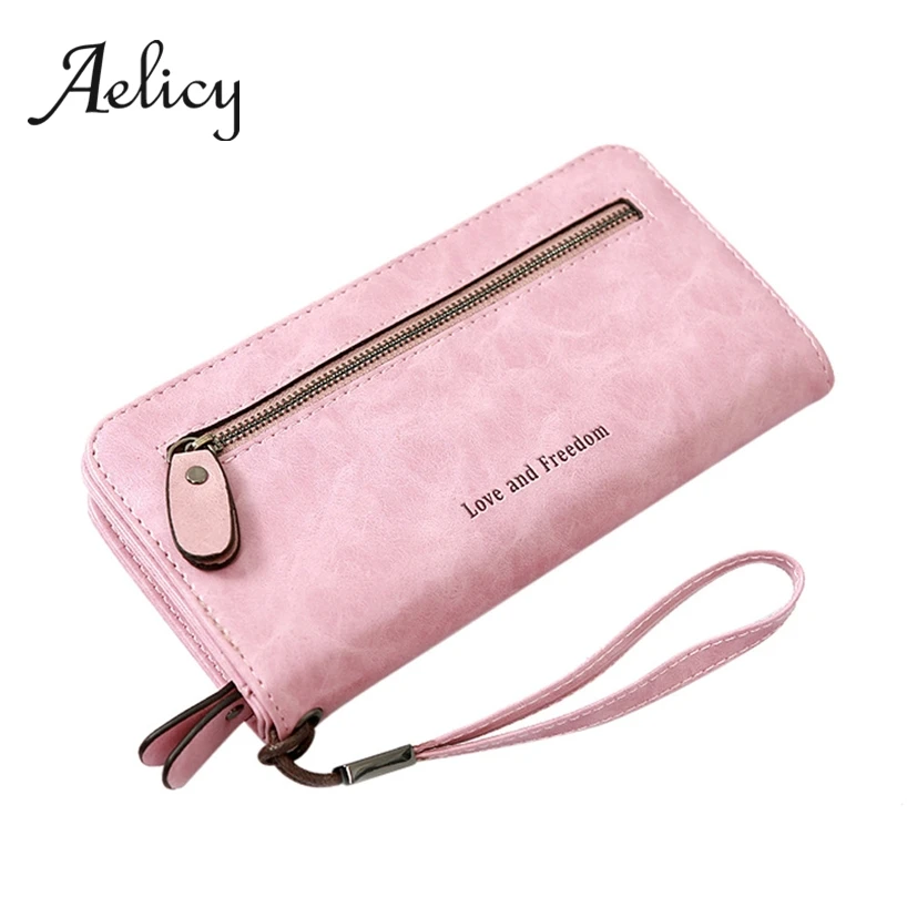 Aelicy women simple small clutch bag phone pocket quality leather card long wallet multi-function coin purse with wrist strap
Aelicy women simple small clutch bag phone pocket quality leather card long wallet multi-function coin purse with wrist strap