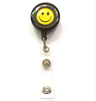 1pcs Black Color Smile Face Retractable Reel With Anti-Lost Clip Security Nurse ID Name Card Badge Holder Reels
1pcs Black Color Smile Face Retractable Reel With Anti-Lost Clip Security Nurse ID Name Card Badge Holder Reels