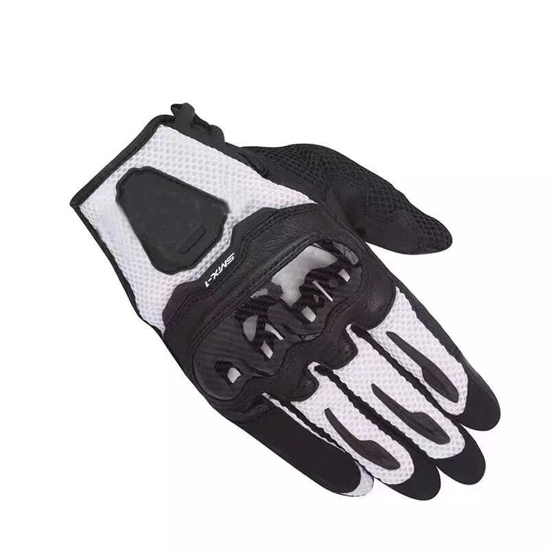 SMX-1 Air Leather & Mesh Street Motorcycle Gloves Lightweight Black White Mens Gloves
SMX-1 Air Leather & Mesh Street Motorcycle Gloves Lightweight Black White Mens Gloves