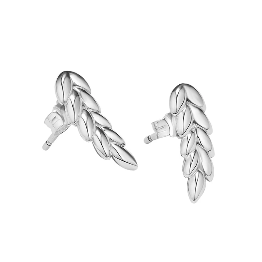 2018 Autumn New High Quality 925 Sterling Silver Curved Grains Stud Earrings for Women Fashion Jewelry Making 
2018 Autumn New High Quality 925 Sterling Silver Curved Grains Stud Earrings for Women Fashion Jewelry Making