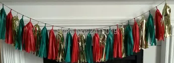 30x 12 " 30cm Xmas red gold green tissue paper tassel garland wedding party wall hanging decorative banner bunting pom pom
30x 12 " 30cm Xmas red gold green tissue paper tassel garland wedding party wall hanging decorative banner bunting pom pom