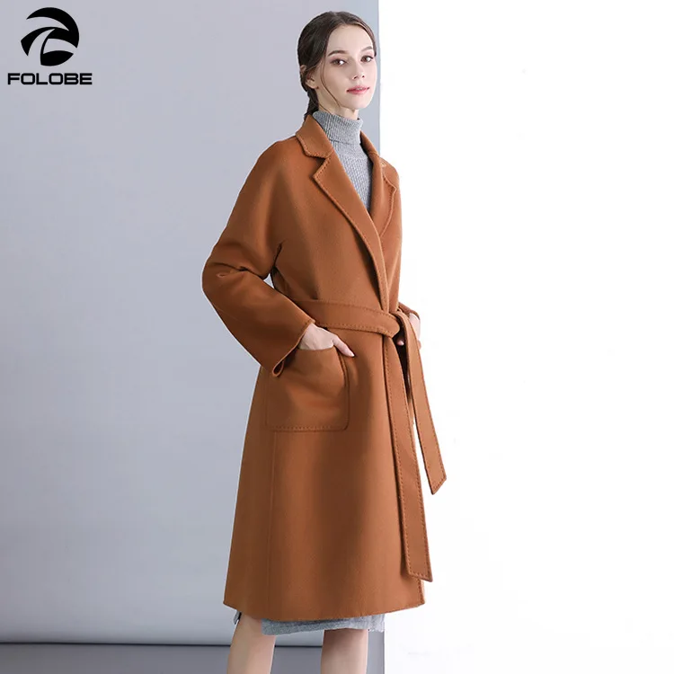 FOLOBE 2019 Autumn Winter Women Wool Coat Woolen Cashmere Coat Medium-Length Outerwear Loose Solid Jacket Windbreaker
FOLOBE 2019 Autumn Winter Women Wool Coat Woolen Cashmere Coat Medium-Length Outerwear Loose Solid Jacket Windbreaker