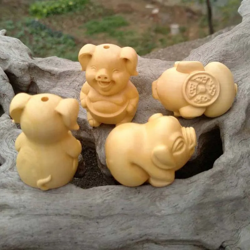 SU select Style wood Sculpture Copper coins Yuanbao pig accessories Keychain car hang Crafts
SU select Style wood Sculpture Copper coins Yuanbao pig accessories Keychain car hang Crafts