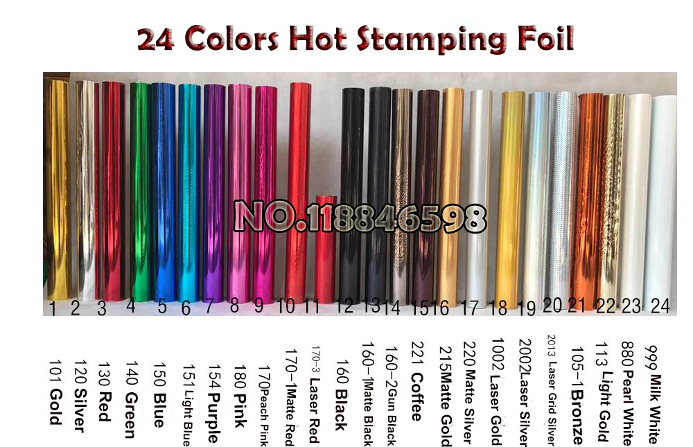 Free Shipping Cost Fee 24Colors for Choose 3cm/Roll Hot Foil Stamping Paper Heat Transfer Anodized Gilded Paper
Free Shipping Cost Fee 24Colors for Choose 3cm/Roll Hot Foil Stamping Paper Heat Transfer Anodized Gilded Paper