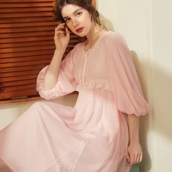 Women's Lolita Dress Princess Sleepshirts Vintage Palace Style Summer Princess Night Dress Lace Short Sleeve Sleepwear Dress
Women's Lolita Dress Princess Sleepshirts Vintage Palace Style Summer Princess Night Dress Lace Short Sleeve Sleepwear Dress