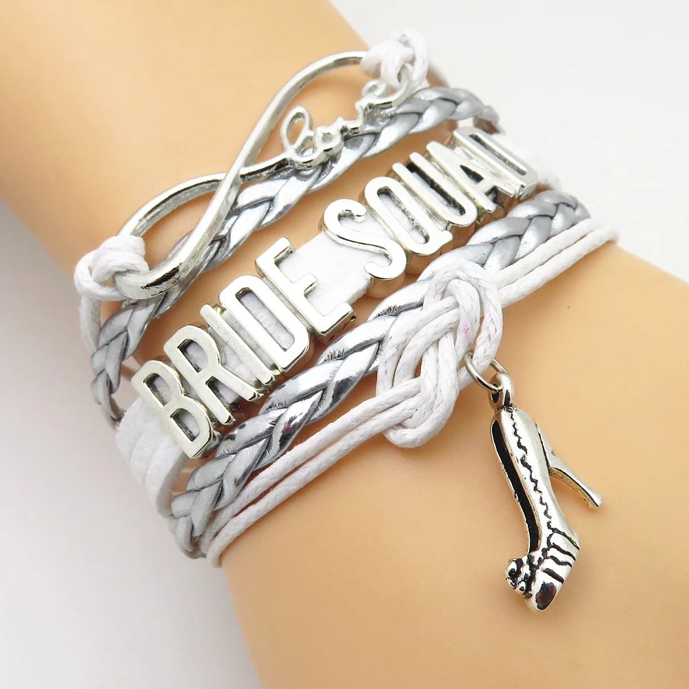 SANDEI fashion Infinity Love bridal Bracelet BRIDE SQUAD party jewelry wedding gifts friendship Bracelets
SANDEI fashion Infinity Love bridal Bracelet BRIDE SQUAD party jewelry wedding gifts friendship Bracelets