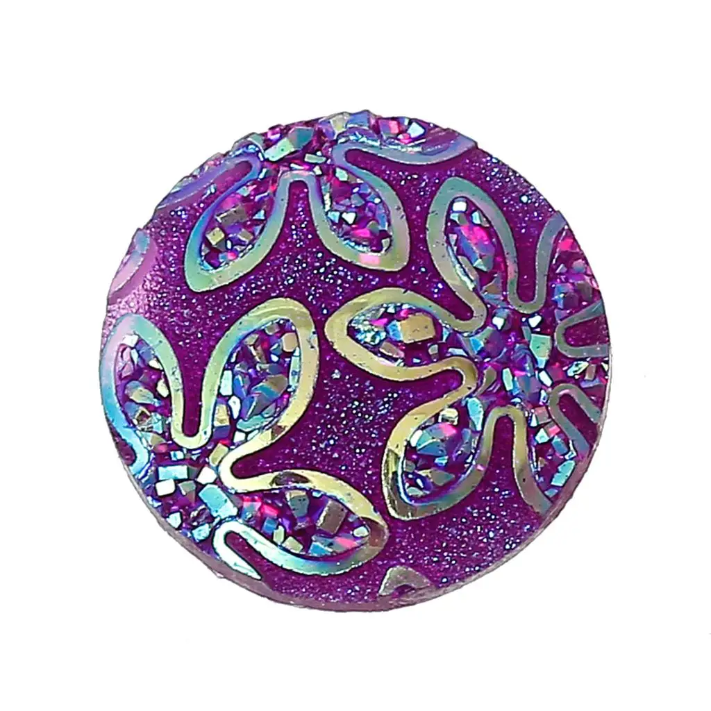 DoreenBeads Resin Embellishments Findings Round Purple Flower Pattern 18mm( 6/8") Dia, 1 Piece 2017 new
DoreenBeads Resin Embellishments Findings Round Purple Flower Pattern 18mm( 6/8") Dia, 1 Piece 2017 new