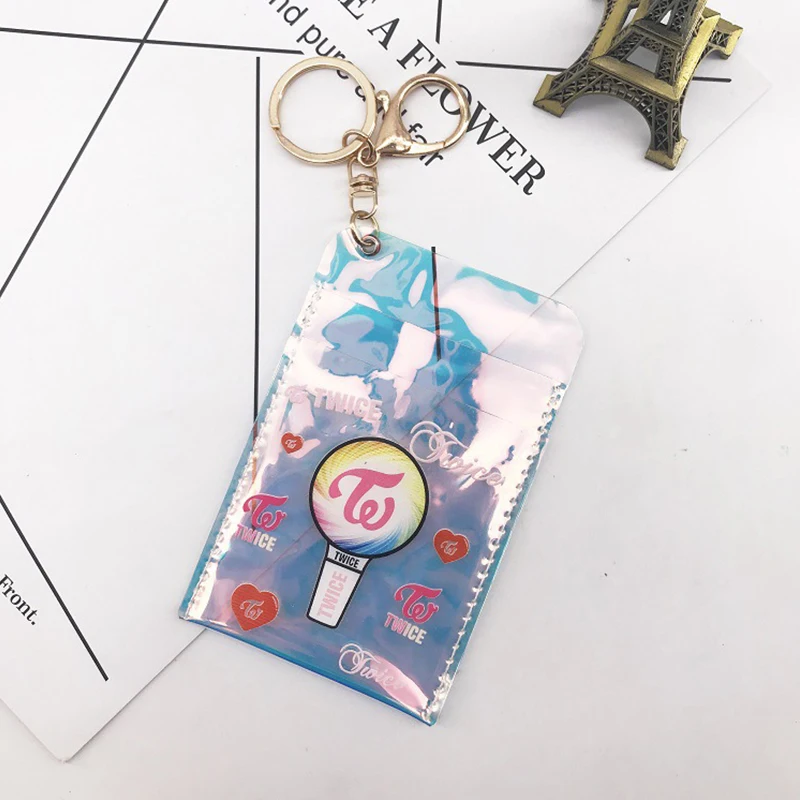 Kpop TWICE Keychain Accessories Transparent Laser Card Holder TWICE Keyring Pendant TWICE Fans Gifts Drop Shipping 
Kpop TWICE Keychain Accessories Transparent Laser Card Holder TWICE Keyring Pendant TWICE Fans Gifts Drop Shipping