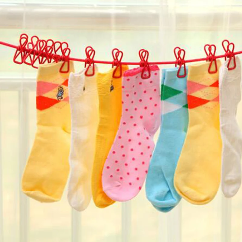 12 clip/set Creative Travel Portable Racks Clothespin Drying Rope Hanging Clothes Storage Hooks
12 clip/set Creative Travel Portable Racks Clothespin Drying Rope Hanging Clothes Storage Hooks