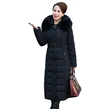Winter Jacket New middle-aged Long Cotton Outerwear Thickening Hooded Fur collar Cotton Parkas Large size L-5XL Women Coat WIN14
Winter Jacket New middle-aged Long Cotton Outerwear Thickening Hooded Fur collar Cotton Parkas Large size L-5XL Women Coat WIN14