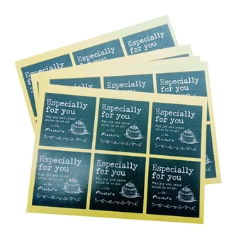 60PCS/lot Espercially For You Black kraft Paper Label Sticker For Handmade Products DIY Self-adhesive Cake Packaging Label
60PCS/lot Espercially For You Black kraft Paper Label Sticker For Handmade Products DIY Self-adhesive Cake Packaging Label