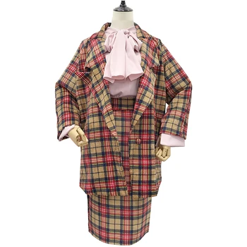 New Autumn Winter Fashion Women's Sets Corduroy Printing Medium-long Jackets Coat + Slim Hip Pencil Skirt Female Suits OL 
New Autumn Winter Fashion Women's Sets Corduroy Printing Medium-long Jackets Coat + Slim Hip Pencil Skirt Female Suits OL