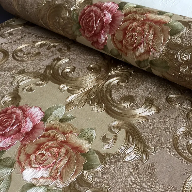 PVC waterproof and pressed wallpaper European pastoral living room bedroom background wall paper wall paper
PVC waterproof and pressed wallpaper European pastoral living room bedroom background wall paper wall paper