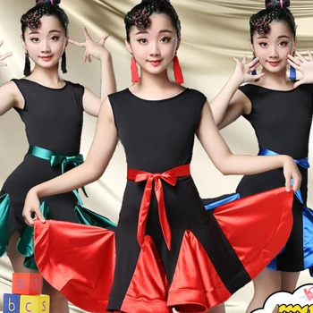 New Kids Latin Dance Dress Girls Black Practice Dance Costumes Cha Cha Tango Ballroom Children Latin Dress For Girls BL1622
New Kids Latin Dance Dress Girls Black Practice Dance Costumes Cha Cha Tango Ballroom Children Latin Dress For Girls BL1622