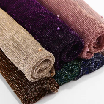 Muslim Scarf Gold Wire Pearl Higab Fashion Woman Hijab Accessories Luxury Turkey Pattern Winter Wrap Soft Dubai Ramadan Scarf
Muslim Scarf Gold Wire Pearl Higab Fashion Woman Hijab Accessories Luxury Turkey Pattern Winter Wrap Soft Dubai Ramadan Scarf