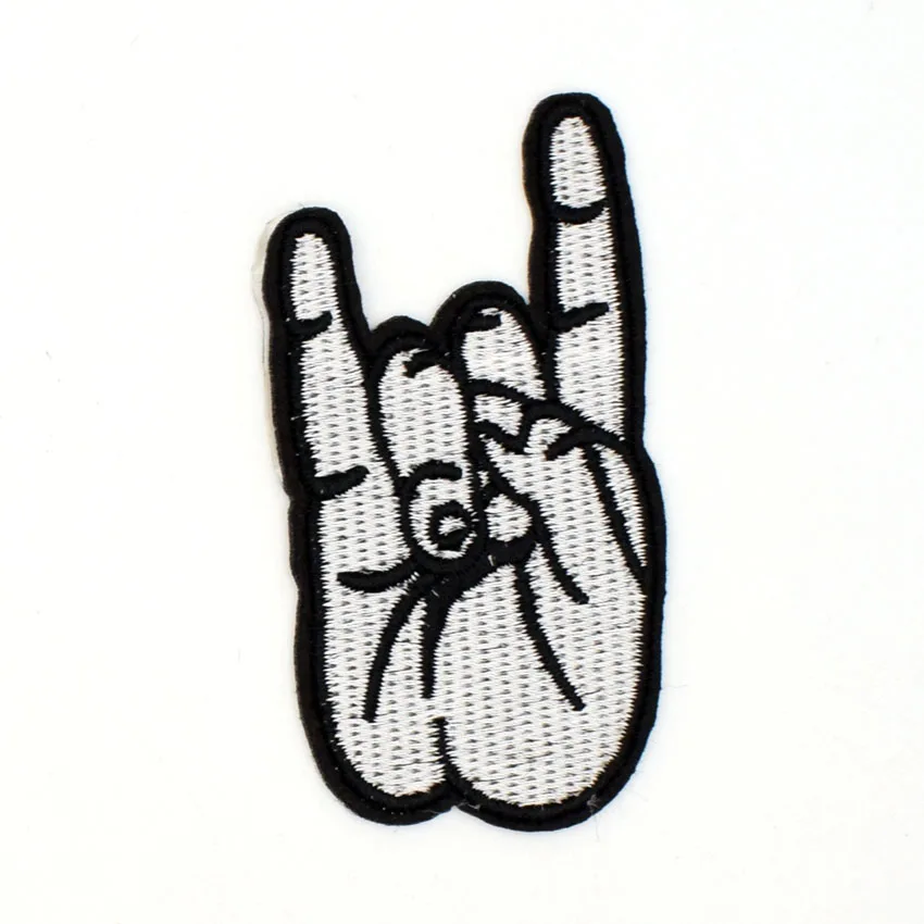 Rock Hand Patch Embroidered Iron On Rocker Patches for Clothing Applique Badge Cool Jacket Stickers Apparel Craft DIY Accessory
Rock Hand Patch Embroidered Iron On Rocker Patches for Clothing Applique Badge Cool Jacket Stickers Apparel Craft DIY Accessory