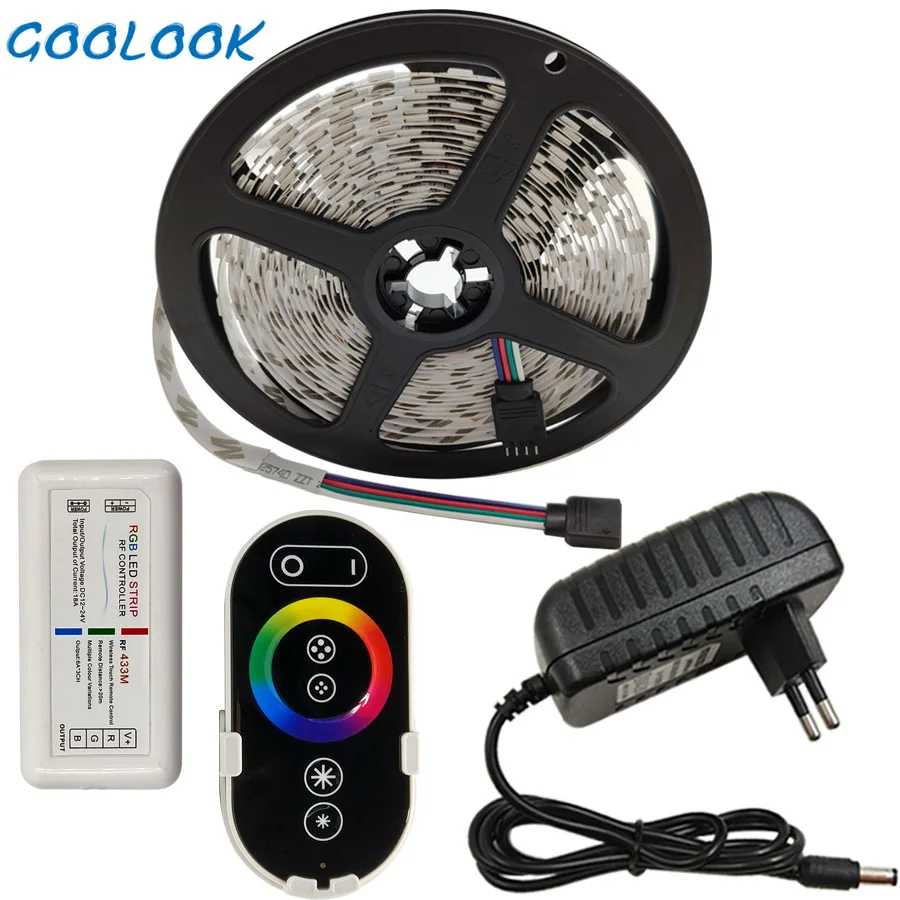 Led Strip Light 4.5m 5050 60led 2835 SMD RGB Tape DC12V Flexible RGB LED Ribbon Diode Tape with RF Controller+ Adapter 220V EU 
Led Strip Light 4.5m 5050 60led 2835 SMD RGB Tape DC12V Flexible RGB LED Ribbon Diode Tape with RF Controller+ Adapter 220V EU