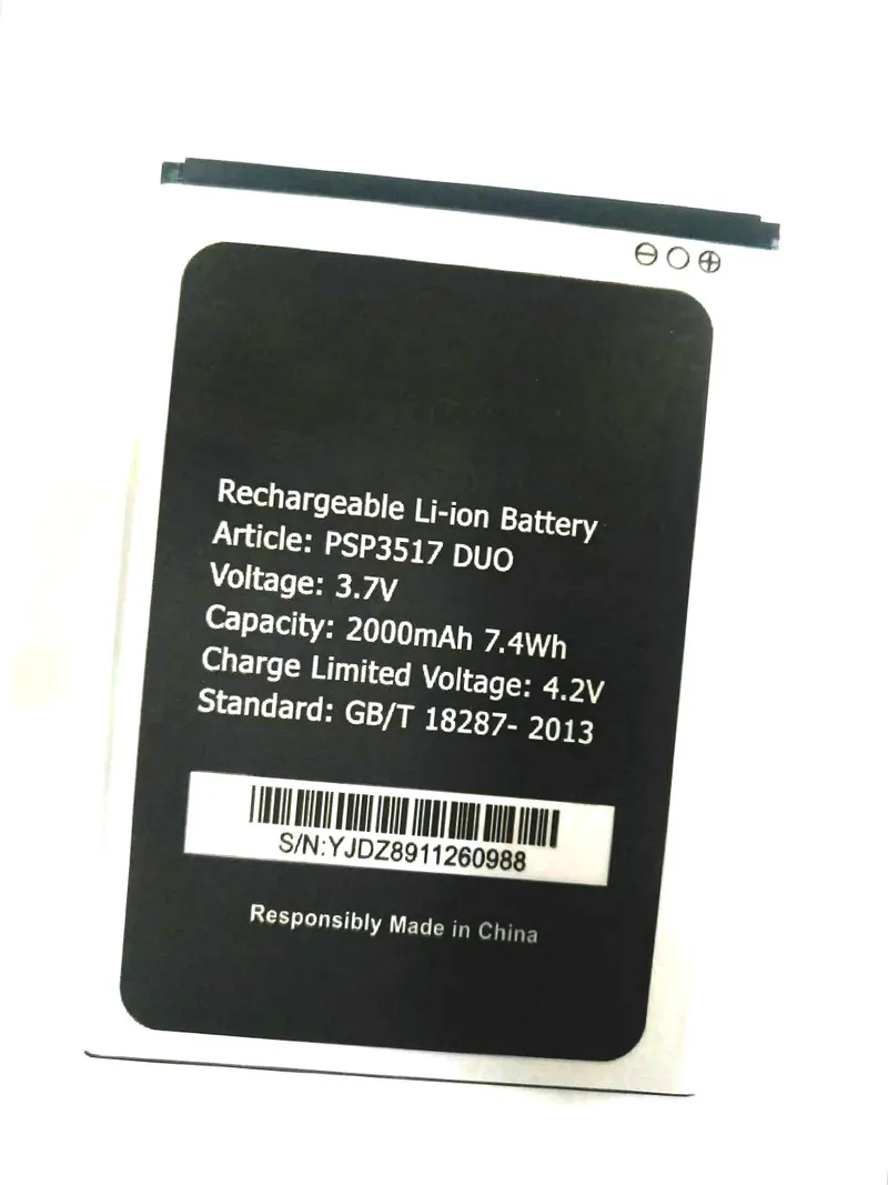 Westrock 2000mAh PSP3506 DU0 Battery for Prestigio Wize M3 PSP3506 PSP 3506 DUO PSP3517 Cell Phone
Westrock 2000mAh PSP3506 DU0 Battery for Prestigio Wize M3 PSP3506 PSP 3506 DUO PSP3517 Cell Phone