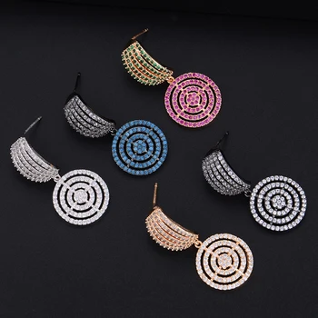 GODKI 36mm Multicolor Round Circle Full Mirco Paved Microl Zircon Women Bridal Dress Wedding Everyday Earring Fashion Jewelry
GODKI 36mm Multicolor Round Circle Full Mirco Paved Microl Zircon Women Bridal Dress Wedding Everyday Earring Fashion Jewelry