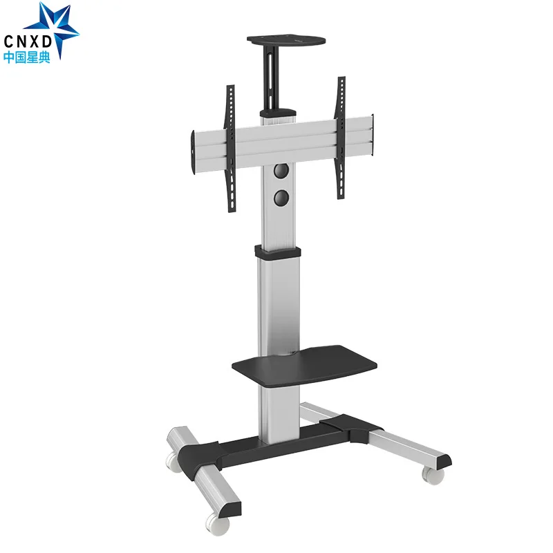 Image CNXD Movable TV Trolley Stand Mobile Floor TV Carts Monitor Stand Fit for 32