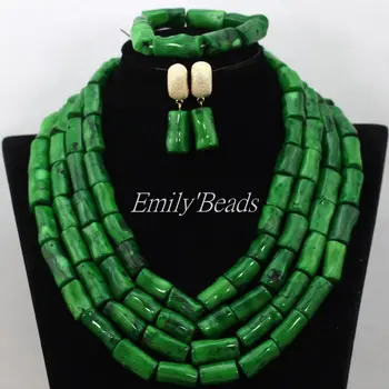 Chunky Nigerian Wedding African Beads Jewelry Set Green African Costume Coral Necklace Earrings Bracelet Set Free Shipping CJ560
Chunky Nigerian Wedding African Beads Jewelry Set Green African Costume Coral Necklace Earrings Bracelet Set Free Shipping CJ560