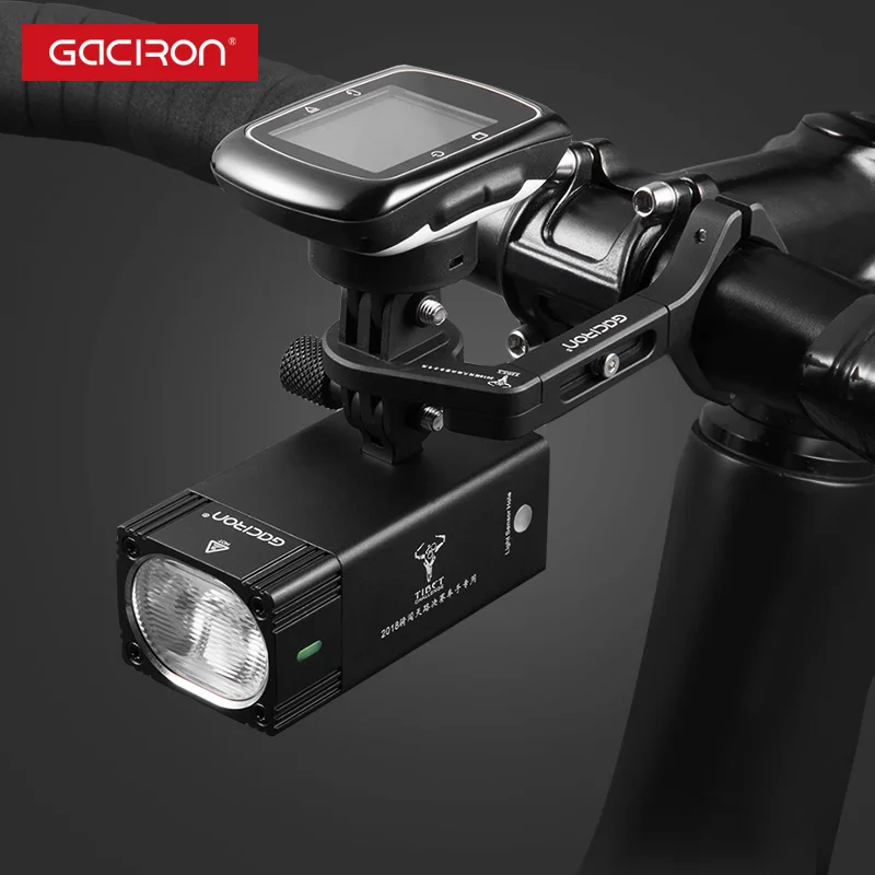 Фото Gaciron 2 в 1 Интеллектуальная велосипедная фара крепление для GoPro передняя